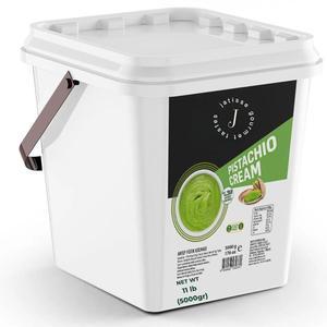 자티스 30% 피스타치오 크림 5kg (11파운드) u2013 베이커리, 및 레스토랑용 벌크 스프레드 팜유 없음 청정 재료 터키 디저트 필링 두바이 초콜릿 바 & 페이스트리에 이상적입니다 (11파운드