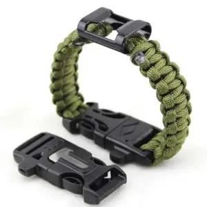캠필팔찌 아웃도어 로프 부싯돌 팔찌