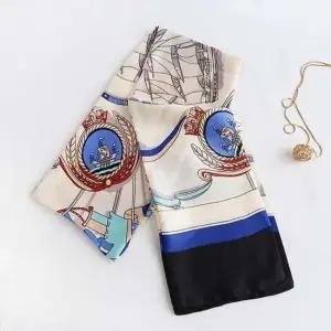 고급 실크 쁘띠 스카프 LM0127 롱 여성 숄 두건 머플