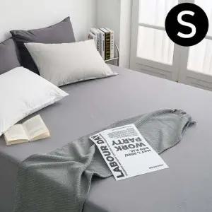 샤이니 40수 순면 홑 매트리스커버 싱글S 그레이 매트커버 매트리스커버 침대커버 침대매트 싱글매트커버
