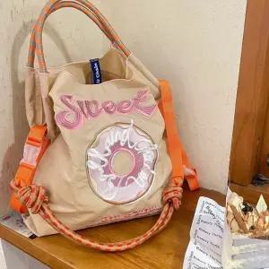 꽃 에코백 볼체인 블랙 나비 장바구니 웨일