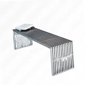 스테인레스 벤치 야외 대기 의자 철제 스툴