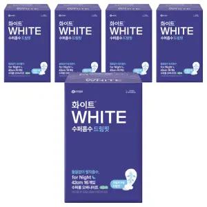 화이트 수퍼흡수 흡수 빠른 순한 드림핏 수퍼롱 생리대 날개형 오버나이트 16개입 5개