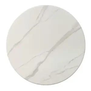 대리석 상판 원형 카페 조리대 테이블 선반 식탁 거실 천연 다이닝 세라믹