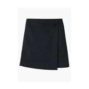 미니 스커트 여성 하객 언밸런스 차콜 추동 힙업 admr4