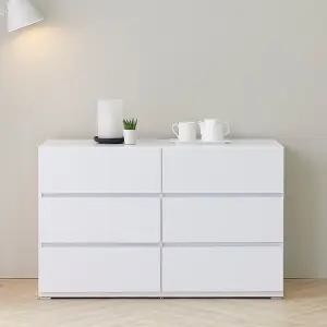 도도스 LPM코팅 광폭1200와이드 3단 서랍장(DO_018)