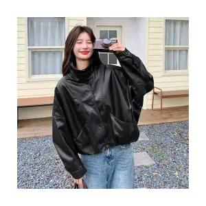 여성 가죽 자켓 빈티지 메일라드 브라운코트 겨울 기모 도톰 재킷 DUCHI4