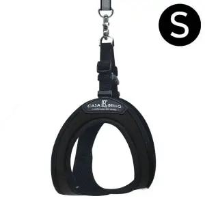 강아지 스웨이드 S 블랙 하네스 NO1 (WFJR3FJ)