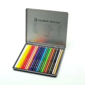 학용품 색연필 틴케이스 2개 새학기 준비물 디자인 (WFK4LDX)