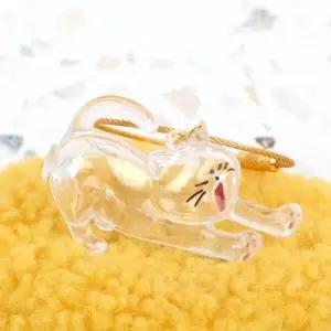 [라일리] Rly 메모리얼 고양이 털 보관 키링 하품하는냥이