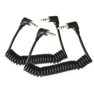 고품질 코일형 3.5mm 잭이 TRS S 케이블 2팩 출력 있는 (WFJRKMS)