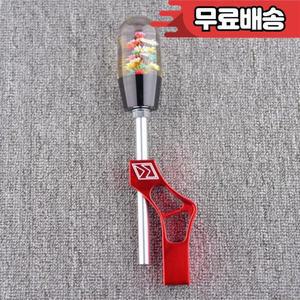 수동 변속기용 범용 아크릴 워터 플라워 기어 노브 알루미늄 합금 연장 로드 자동차 세트