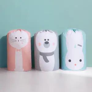 동물 방수 이불 파우치 수납용품 정리 의류 스트랩형식 물세탁가능 수납치 원통형치