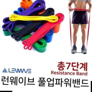 요가용품 샤인빈 라텍스 턱걸이 풀업밴드 근력운동 (7종세트)