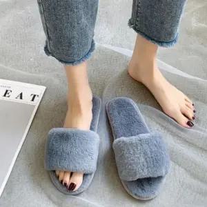 여성 러블리 겨울 방한 털슬리퍼 패션 슬리퍼 실내화 (WFK5677)