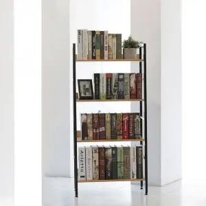 [하프클럽/]슈마켓 이지심플 책장겸용 선반 4단 블랙