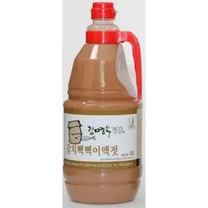대한민국 수산명인 김명수젓갈 갈치뻑뻑이액젓 1.8L