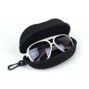 스웨이드 안경 케이스 지퍼형 선글라스 보관함 소프트 보호 (WFJ68L5)