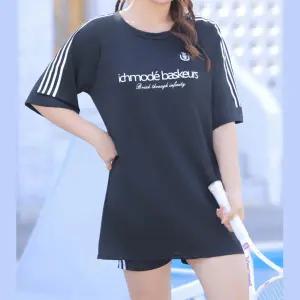 여성 박시 반팔 브라탑 반바지 수영복 3피스 세트 풀빌라펜션 바캉스