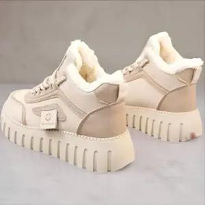 [옷자락]여성 투톤 색상 안감 플랫폼 키높이 스니커즈