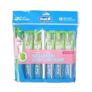 [하프클럽/알티피아]오랄비 고탄력 초미세모칫솔 3+3P