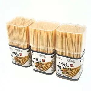 TK 가는대나무 이쑤시개 3p 요지 통이쑤시개 대나무 이쑤시개 이쑤시개통