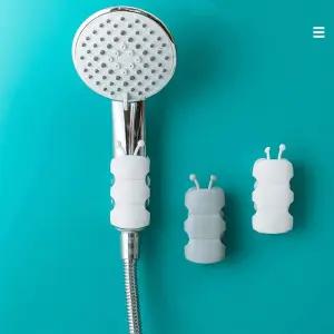 샤워기 임시 고정 흡착판(큐방)3매입 샤워기고정 흡착 문어발 빨판