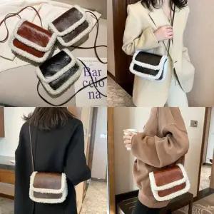 뽀글레더백 가여성 퍼 겨울 힙색 백 호보백 패션잡화 손 여성 보조 스트 패딩 미듐 대학생 소가 메신저