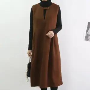 빅사이즈 울모스원피스 44-77 정장 하객룩 겨울임부복