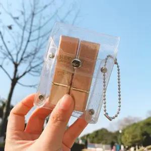 미니투명파우치 PVC화장품 립스틱 카드지갑 키링 동전