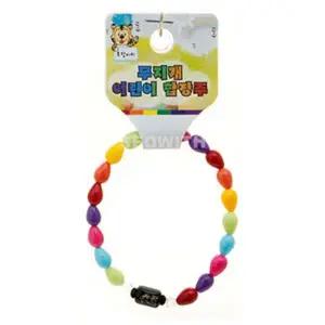 [하프클럽/]어린이 불교 팔찌 자개 무지개 염주 합장주 띠호랑이 기원주