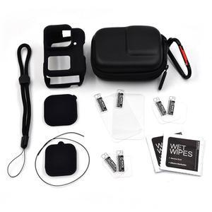 [미국배송] 실리콘 보호기 하드 쉘 여행용 휴대용 케이스 렌즈 커버 6개의 유리 스크린 보호기를 포함한 INSTA360 에이스 프로용 베가스 스포츠 카메라 액세서리 키트