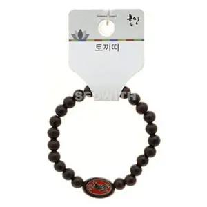 [하프클럽/]어린이 기원 팔찌 벽조목 염주 띠 합장주 불교 소원 토끼 디자인