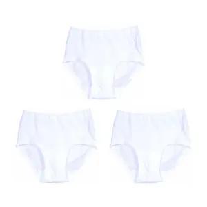 여자 트라이 흰색 백색 순면팬티세트 3장 빅사이즈 110까지 여성흰면팬티