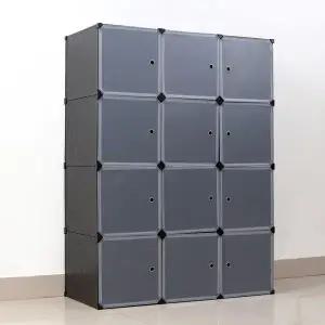 [하프클럽/]DIY 복합 선반 수납장 8칸 105x140cm 조립식옷장