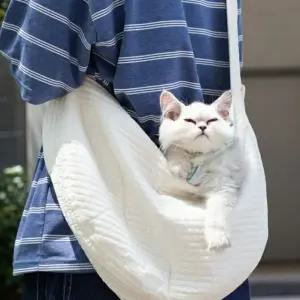 외출용 고양이 강아지 산책 가방 숄더백 크로스백 (WFJ7D5G)