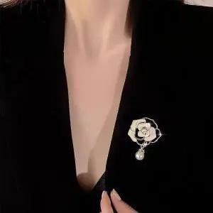 플라워 큐빅 진주 정장 한복 브로치 5종 LM-0730 (WFK96DZ)