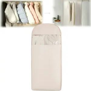 공간 절약형 걸이 가방 자동 압축 지퍼 2025년 새로운 절약 의류 보관 정리함 다운 코트 정장 원피스나