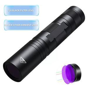 휴대용 UV 손전등 365nm 자외선 20W 애완 동물 소변 얼룩을 충전식 나무 램프 수지 경화 형광제