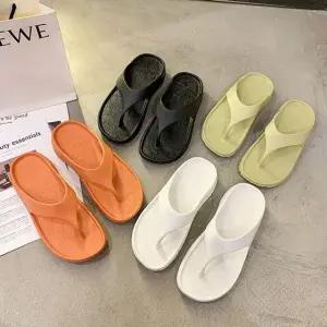 남녀공용 플랫 슬리퍼 여성쪼리 플립플랍 커플 4컬러 쪼리 (WFJSRAT)