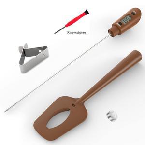 식품 사탕 만들기 초콜릿 잼 시럽 베이킹 고기용 주걱 온도계 전자 디지털 BPA 프리 실리콘