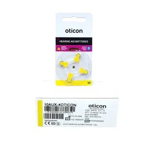 오티콘 보청기 배터리 건전지 10번 1박스 40개 노랑색/귀속형/오픈형