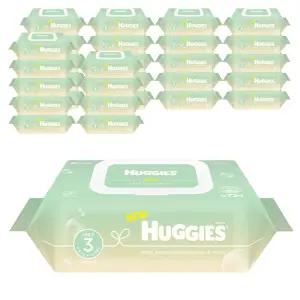 하기스 퓨어그린 대용량 휴대용 아기물티슈 캡형 55g 72매 30개