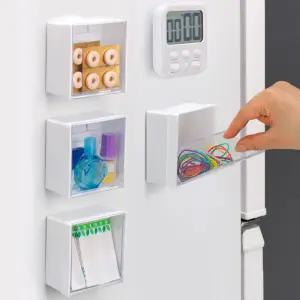 자석 후크 열쇠 차키 간식 정리대 다용도 자석 수납함 다용도 자석 수납함