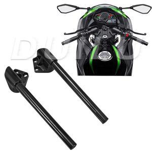 스플릿 핸들바 바 포엠 카와사키 닌자 250R EX250J 2008-2012 300 2013-2017 오토바이 알루미늄 블랙