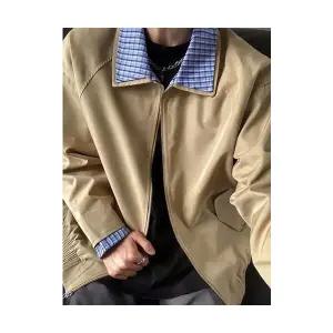 키체샵 남성 항공 점퍼 가짜 투피스 해링턴 재킷 봄가을 야구 HO3