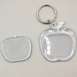 아크릴 액자 열쇠고리 사과 모양 증명 WFG70V3