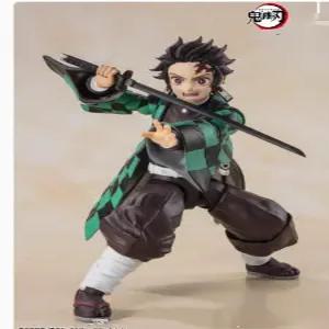 반다이 귀멸의칼날 탄지로 피규어 전신 수동 장난감 품