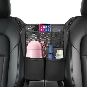 FLORICH 자동차 시트 사이 수납 정리함 가죽 오거나이저/지갑 거치대 차량용 콘솔 및