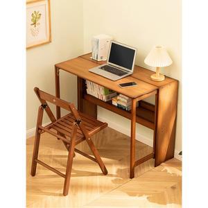 접이식 듀얼폴딩책상 83CM 상품 작업대 우드 선반형 간이